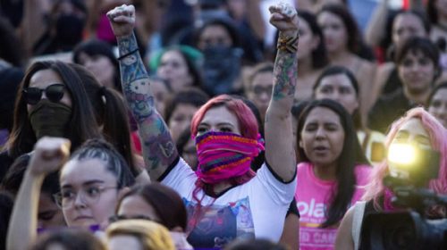 El grito feminista retumba en México