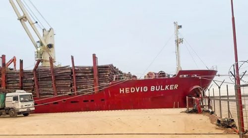 Partió otro buque con madera de pino con destino a China