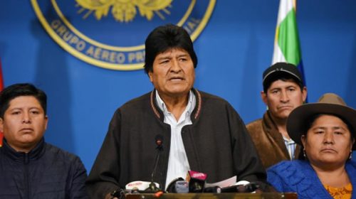 Evo Morales dijo que “Mesa y Camacho pasarán a la historia como discriminadores y conspiradores”
