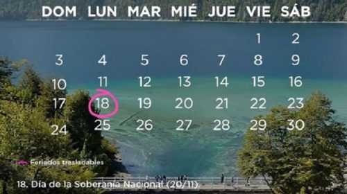 El lunes 18 de noviembre, ¿es feriado?