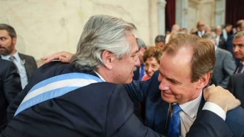 Bordet estuvo en la asunción del presidente Alberto Fernández