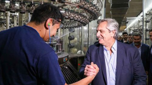 Alberto Fernández arranca 2020 con una visita a una fábrica en el conurbano bonaerense