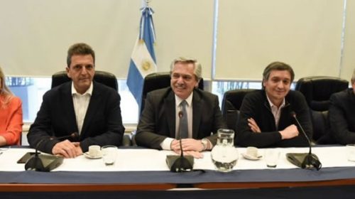 Fernández, Máximo y Massa analizaron la agenda parlamentaria