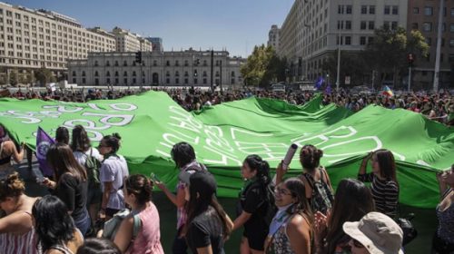 En el 9M las mujeres chilenas marcharon a Plaza Dignidad
