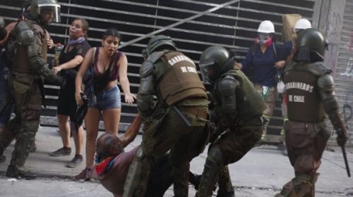 Carabineros, el brazo armado del Estado en las calles de Chile