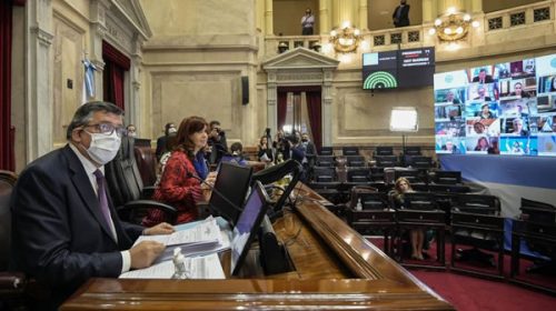 El Senado sesiona hoy para sancionar leyes vinculadas con la pandemia