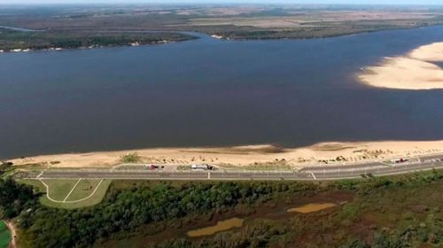 El río Uruguay se mantiene en bajísimos niveles, pese a repentinos repuntes