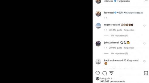 Messi se sumó a la campaña contra el racismo tras el crimen de Floyd