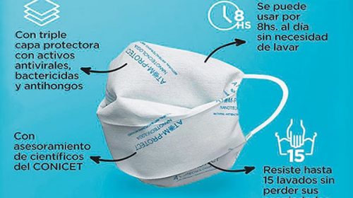 Coronavirus: científicas del Conicet desarrollan barbijos con propiedades antivirales