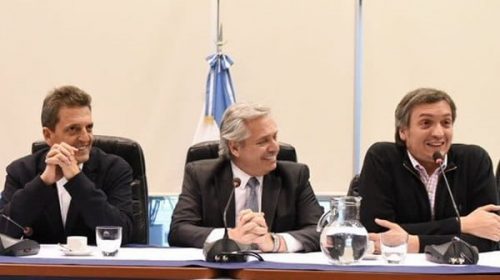 El Presidente se reunió con Massa y Máximo Kirchner para definir la estrategia legislativa