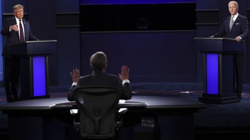 Trump y Biden se enfrentan esta noche en el último debate antes de las elecciones