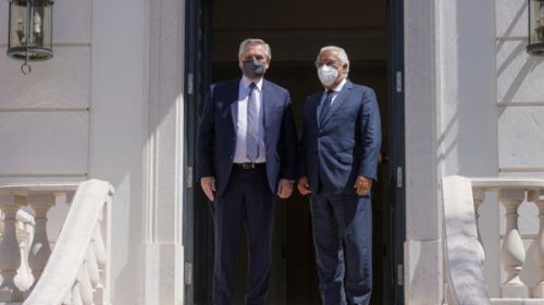 Alberto Fernández se reunió con el primer ministro de Portugal