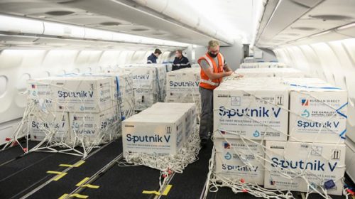 Llegó un nuevo lote con 500 mil vacunas Sputnik V