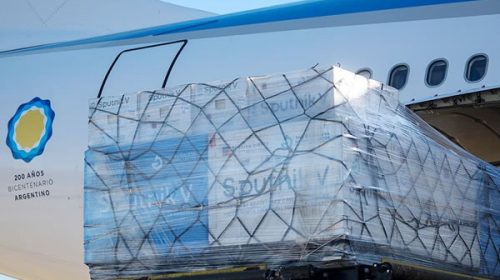 Llega esta noche un vuelo de Aerolíneas Argentinas con 800 mil dosis de vacunas Sputnik V