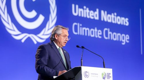 Alberto en la cumbre de líderes de la COP26: “Es necesario instalar el concepto de deuda ambiental”