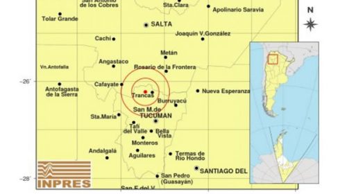 Un sismo de 5,7 grados sacudió al norte de Tucumán: no hay heridos