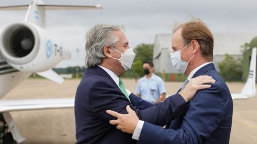 Alberto Fernández llegó a Paraná para inaugurar una escuela