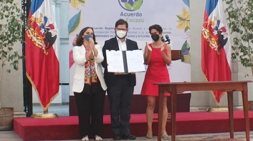 Boric allana el camino para que Chile adhiera a un acuerdo ambiental que Piñera se negó a adoptar