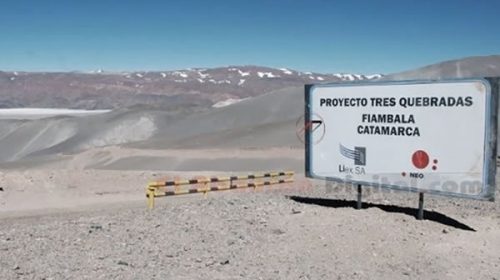Comenzó en Catamarca el proyecto de explotación de litio Tres Quebradas