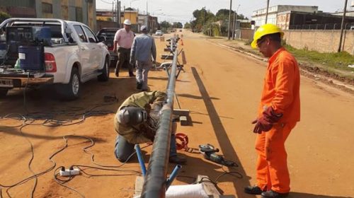 Continúa a buen ritmo la obra de ampliación de la red de gas de Concordia
