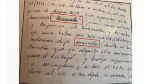 Peritaje clave sobre los “cuadernos de la corrupción”