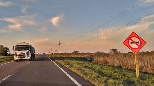 Avances en el bacheo de la ruta 18