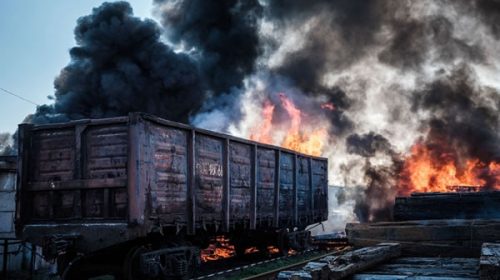 Rusia atacó infraestructura ferroviaria en Ucrania