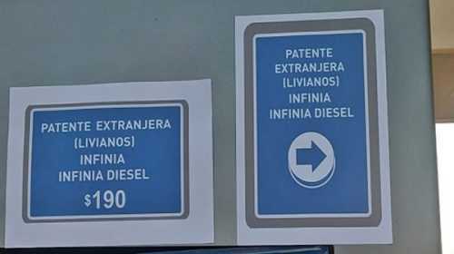 Estaciones de servicio de Concordia cobran precio diferenciado a vehículos con patente extranjera