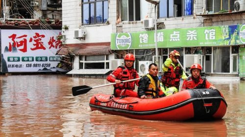 China: diez muertos y casi 300.000 evacuados por fuertes lluvias