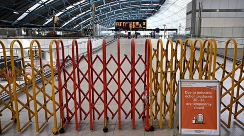 Contundente huelga ferroviaria en Gran Bretaña tras el fracaso de las negociaciones