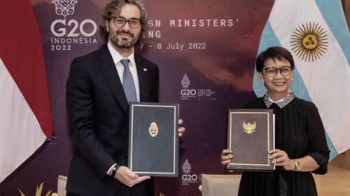Cafiero llegó a Indonesia para participar de la cumbre de cancilleres preparatoria del G20 presidencial