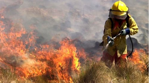 Hay cuatro focos de incendio en la provincia