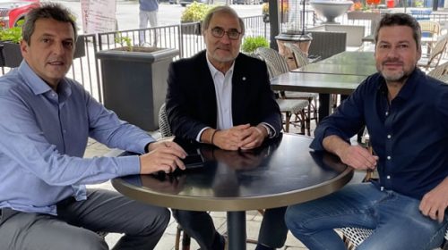 Massa inició la agenda de reuniones en su visita oficial a Estados Unidos