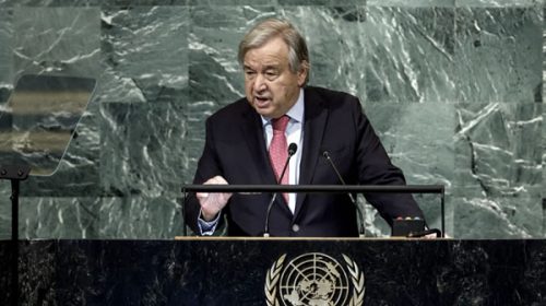 Guterres lanzó una fuerte advertencia a líderes mundiales: “El mundo está en peligro”