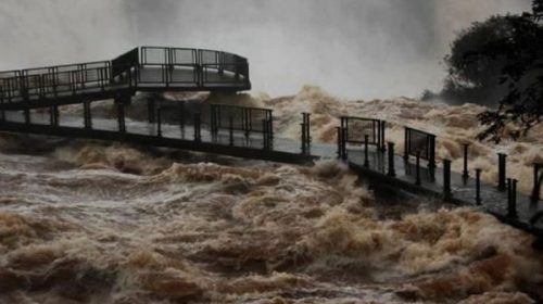 La crecida de los ríos Iguazú y Uruguay provocó evacuados