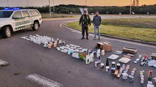 Dpto. Federación: Gendarmería secuestró un cargamento ilegal de fármacos y suplementos valuado en más de un millón de pesos