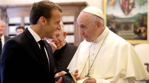 Ucrania como tema central: Emmanuel Macron se reunió con el papa Francisco