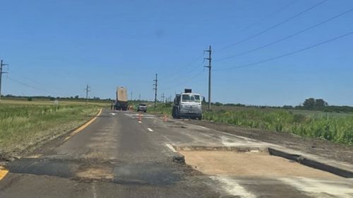 Comenzó la reparación del tramo más deteriorado de la autovía de la Ruta 18