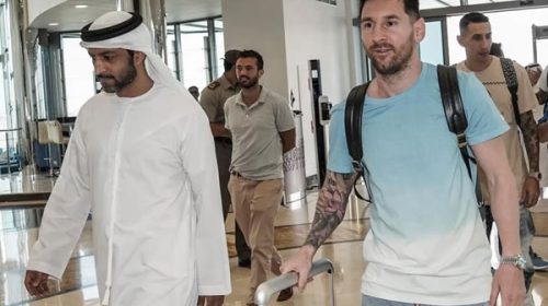 Messi se sumó a la concentración de Argentina en Abu Dhabi