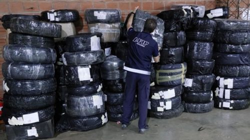 La Aduana secuestró más de 550 neumáticos en Misiones