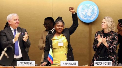 Francia Márquez exigió ante la ONU reparaciones históricas para los afrodescendientes