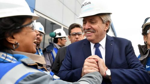 El Presidente recorre obras del Gasoducto Néstor Kirchner en La Pampa