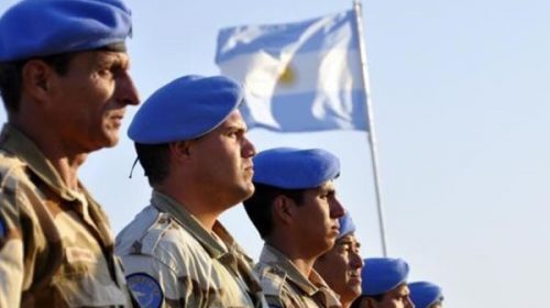 Postergaron el acto por la partida de un nuevo contingente de cascos azules a Chipre