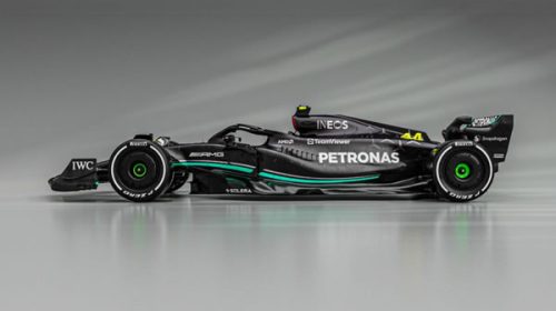 Mercedes recupera el color negro para sus autos en la temporada 2023 de la Fórmula 1