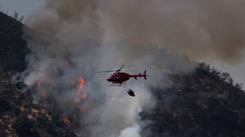 Ola de calor: el fuego arrasa 750 hectáreas en el sur de Chile