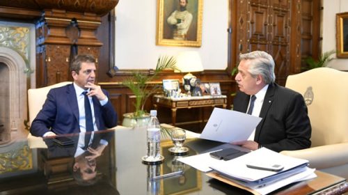 Alberto Fernández se reunió con Sergio Massa en Casa Rosada