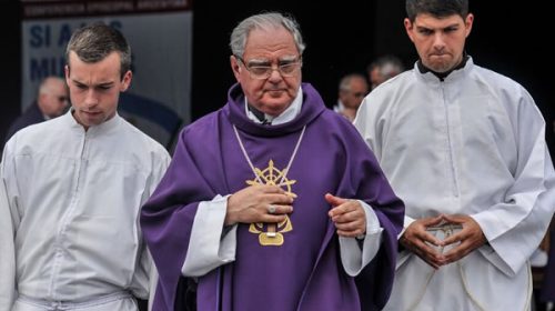 El obispo Ojea aportó documentación inédita de la Iglesia católica a la justicia