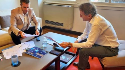 Cresto y el ministro Katopodis repasaron obras que nación realiza en Concordia y en el resto de la provincia