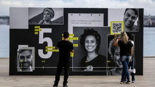Reclamos de justicia y homenajes a cinco años del crimen de Marielle Franco