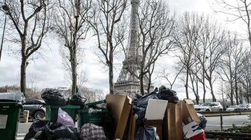 Los recolectores de basura de París retomarán su huelga por la reforma jubilatoria